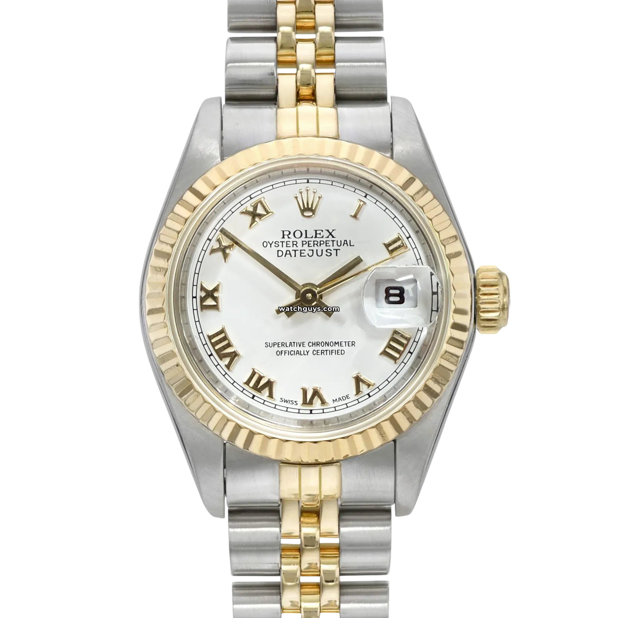 Rolex Datejust 69173 White Roman Jubilee