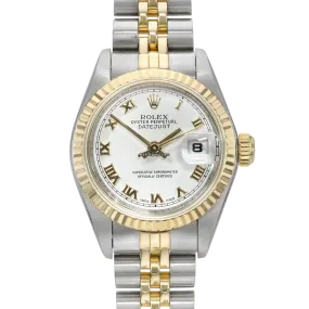 Rolex Datejust 69173 White Roman Jubilee