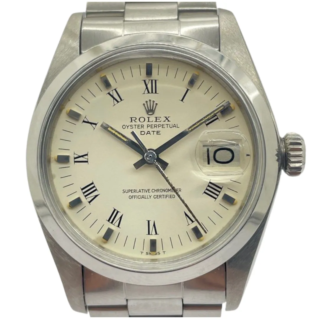 Rolex Oyster Perpetual 1500 34mm Automatic White Dial Watch