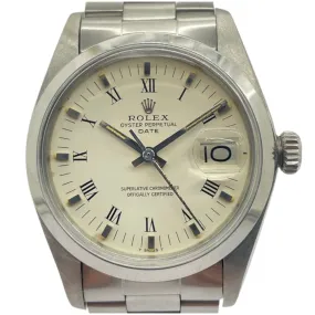 Rolex Oyster Perpetual 1500 34mm Automatic White Dial Watch