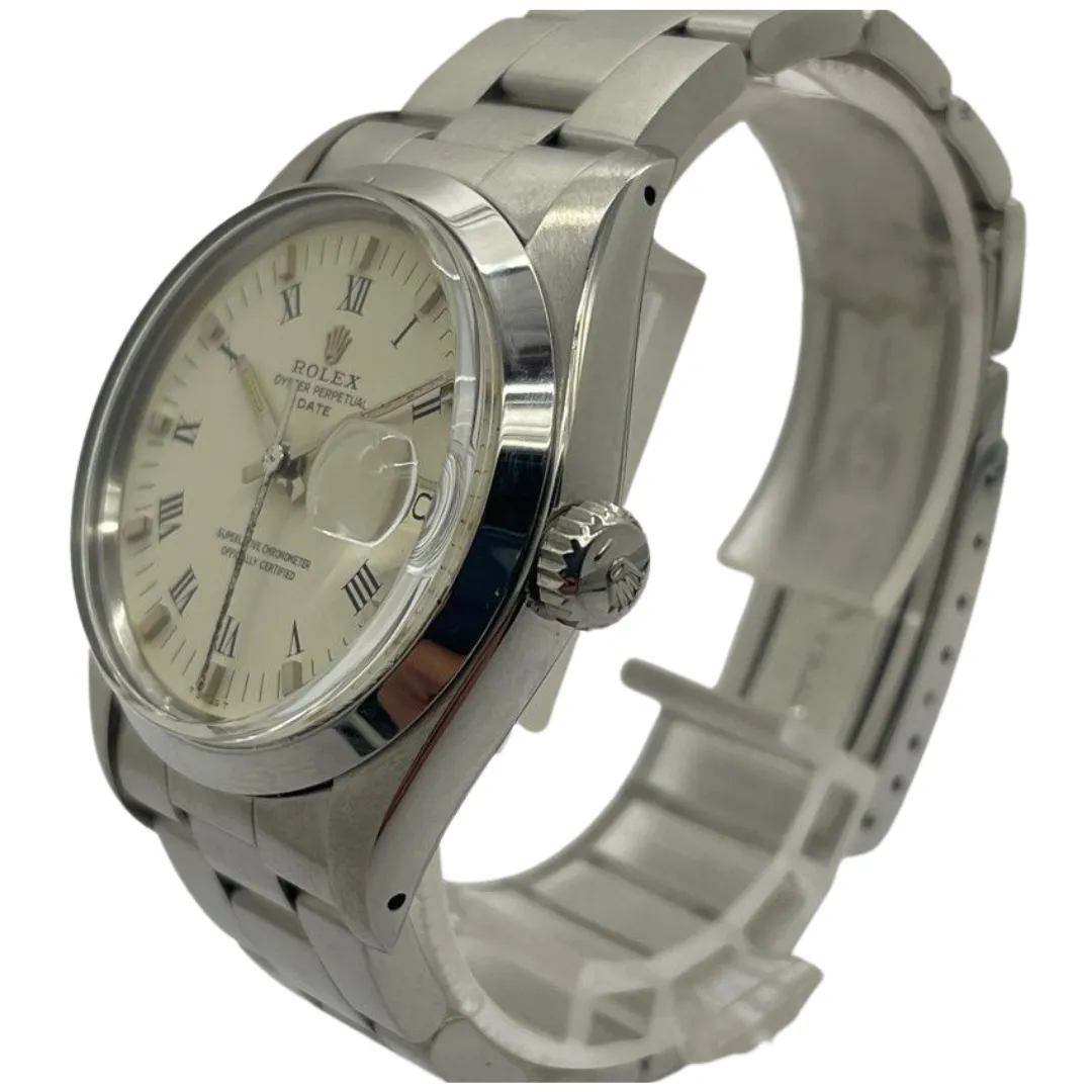 Rolex Oyster Perpetual 1500 34mm Automatic White Dial Watch