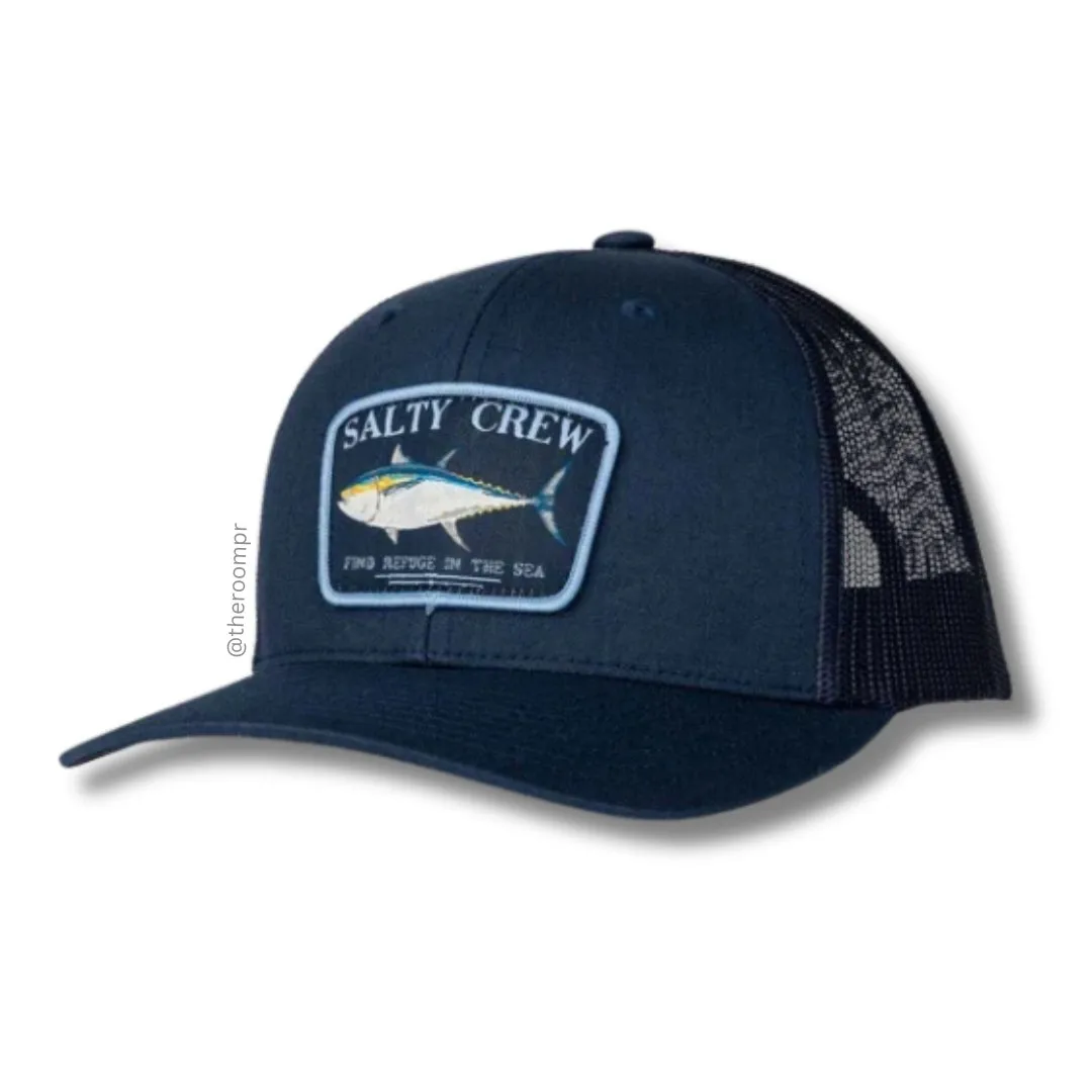 Salty Crew "Big Blue" Retro Trucker Hat - Navy Blue
