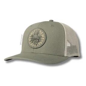 Salty Crew "Tentacles" Retro Trucker Hat - Olive