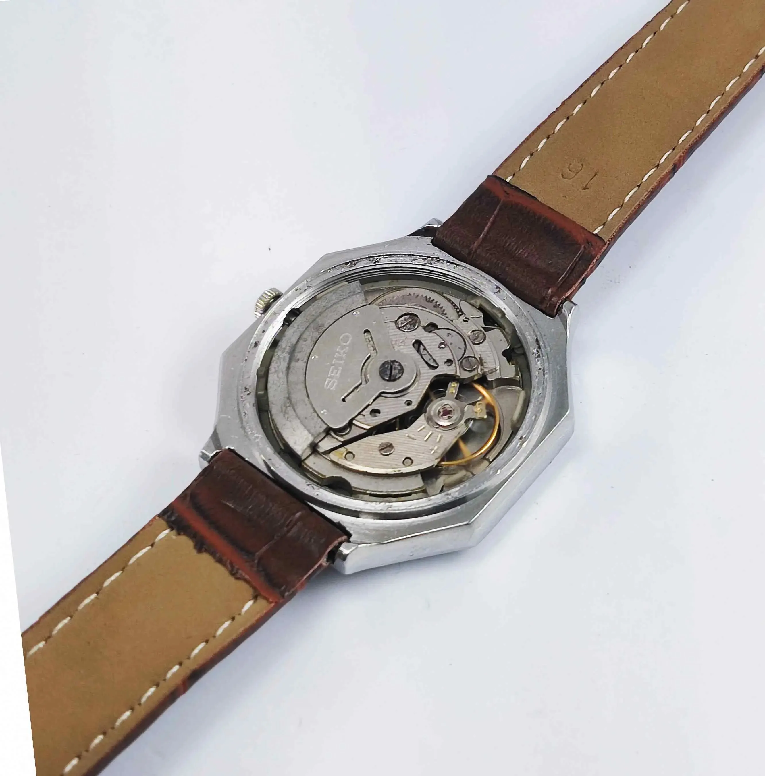 Seiko 5 Automatic 6319A 21 Jewels Golden Dial Day Date Men's Watch