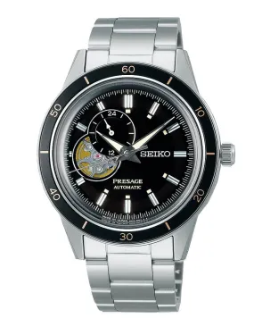Seiko Presage Gents Stainless Steel Black Automatic Watch