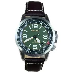 Seiko Prospex Automatic SRPA77K1 - Green Face with Leather Band