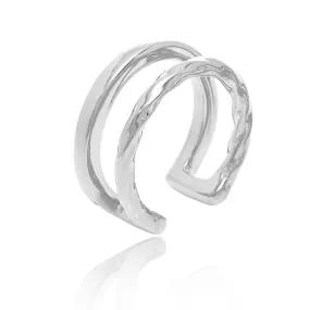 Silver Twist Cuff