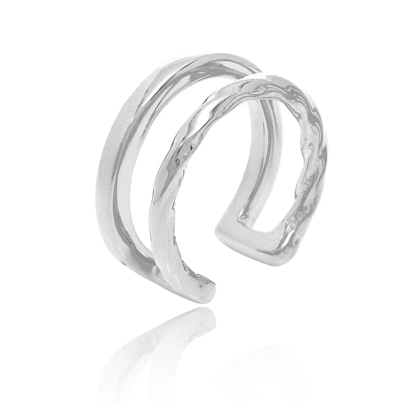 Silver Twist Cuff