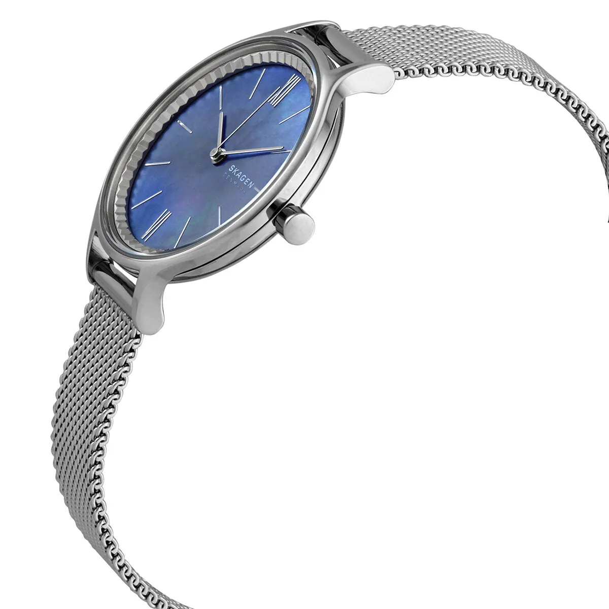 Skagen Anita Quartz Blue Mother of Pearl Dial Ladies Watch SKW2862