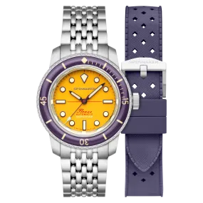 Spinnaker Fleuss 40 Automatic 145TH Limited Edition Mustard Yellow Men's Watch SP-5133-55