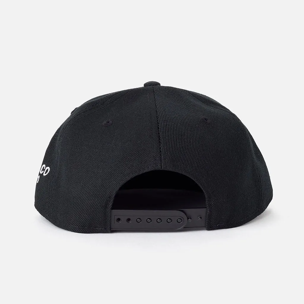 Stamped Snapback Hat Black