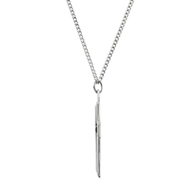 Sterling Silver Fimbriated Cross 39.00X21.75 MM