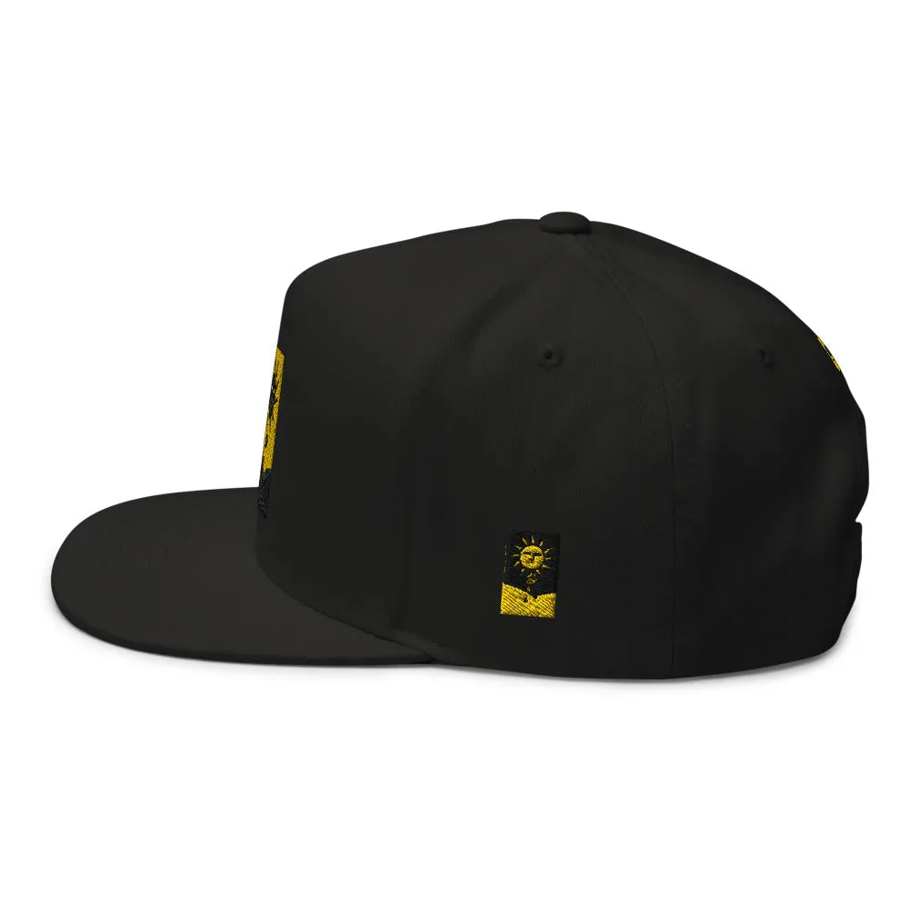 Streetwear Snapback High Profile Flat Bill Cap Yupoong Ascension High Fashion Sun God