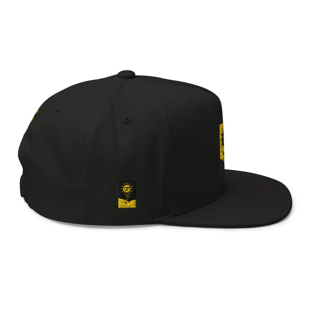 Streetwear Snapback High Profile Flat Bill Cap Yupoong Ascension High Fashion Sun God