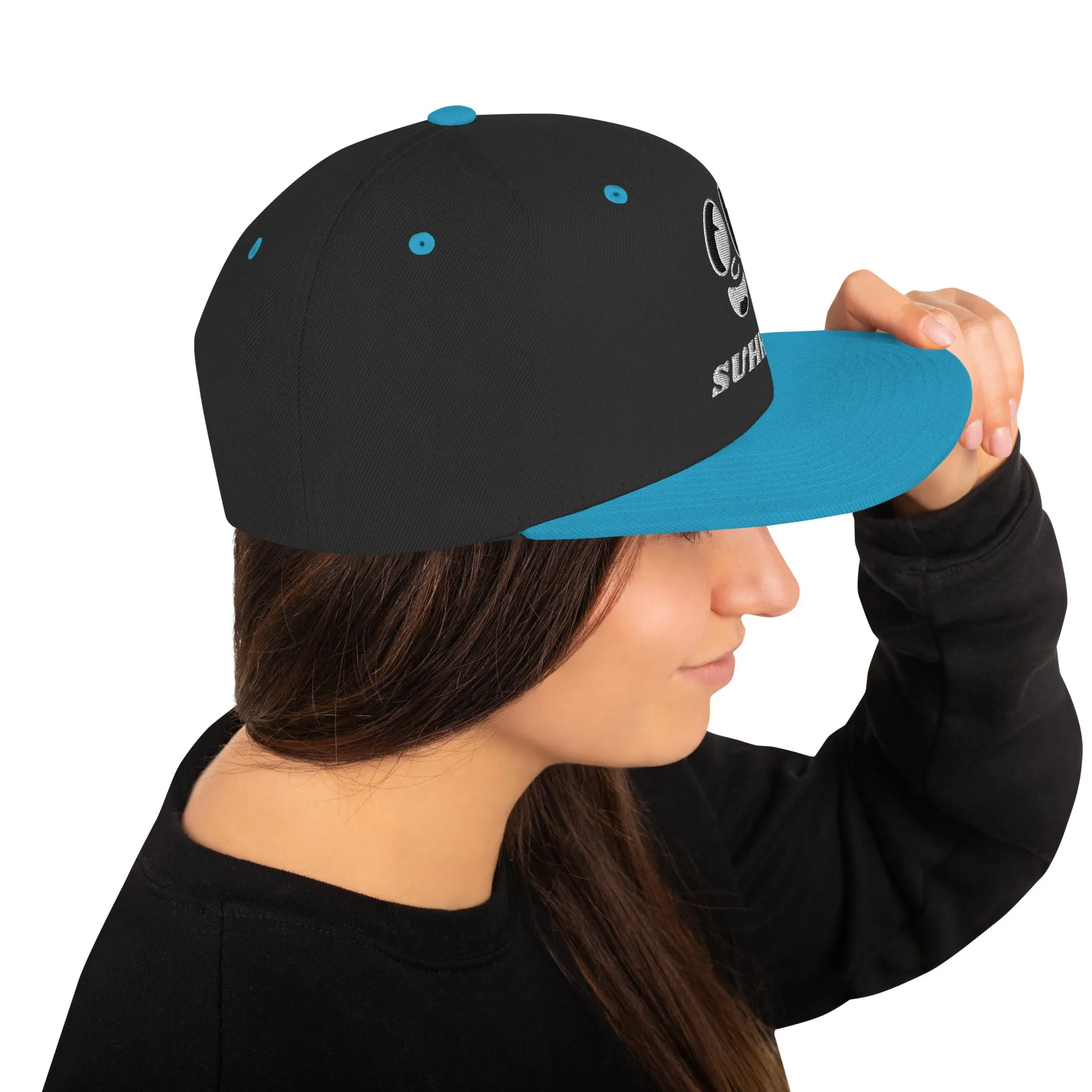 SUHHH EYES Light Snapback Hat