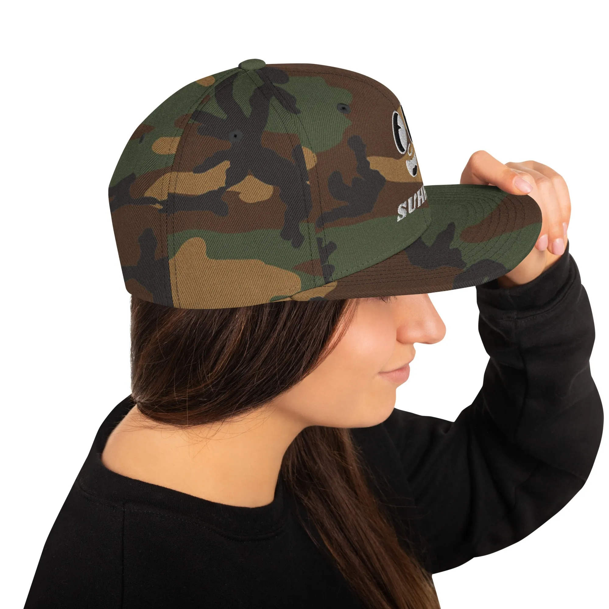 SUHHH EYES Light Snapback Hat