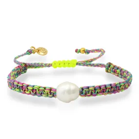 Summertime Multi Colored Bracelet with Pearl