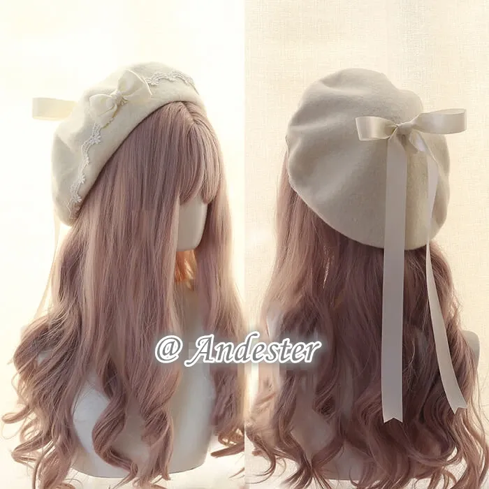 Sweet Bow Berets Cap AD11339