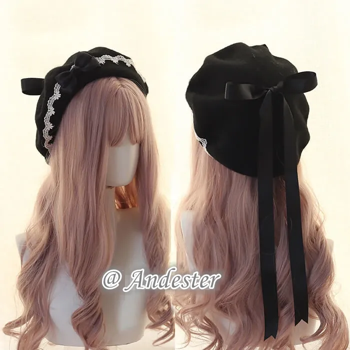 Sweet Bow Berets Cap AD11339