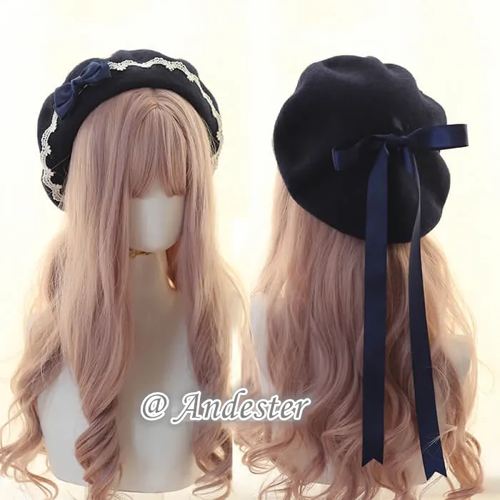 Sweet Bow Berets Cap AD11339