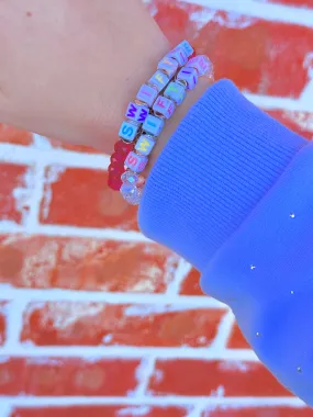 Swifties Beaded Bracelet in Pink