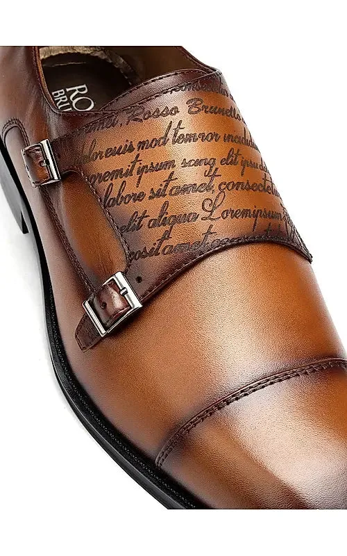 Tan Signato Monk Straps