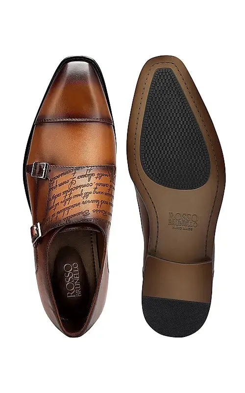 Tan Signato Monk Straps