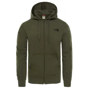 The North Face Felpa con cerniera intera e cappuccio da uomo Open Gate NF00CG46I0P1 verde