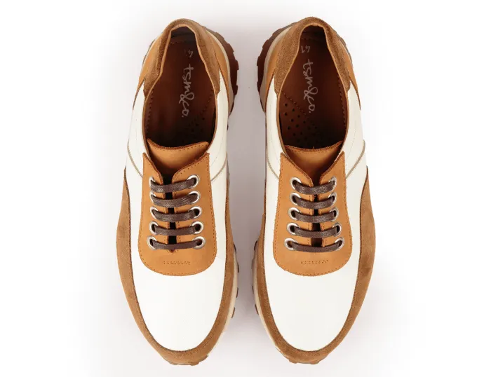 Toronto Tan White Trainers