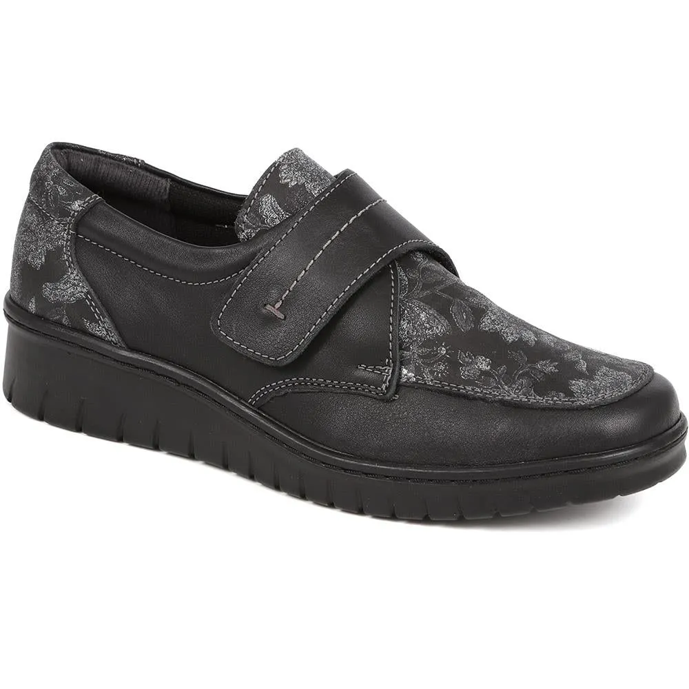 Touch-Fasten Floral Monk Shoes - HAK40021 / 326 620