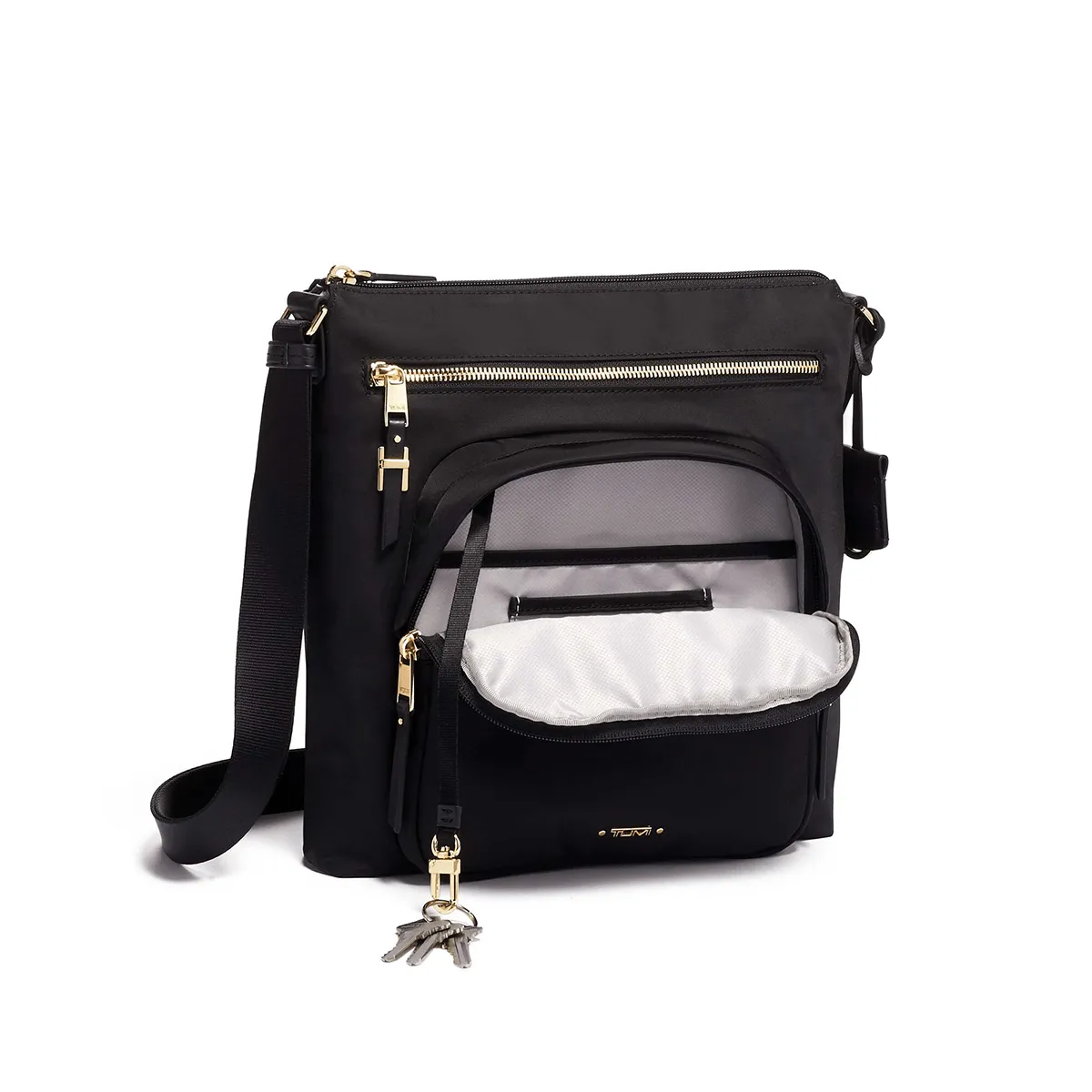 Tumi Voyageur Carmel Crossbody Black