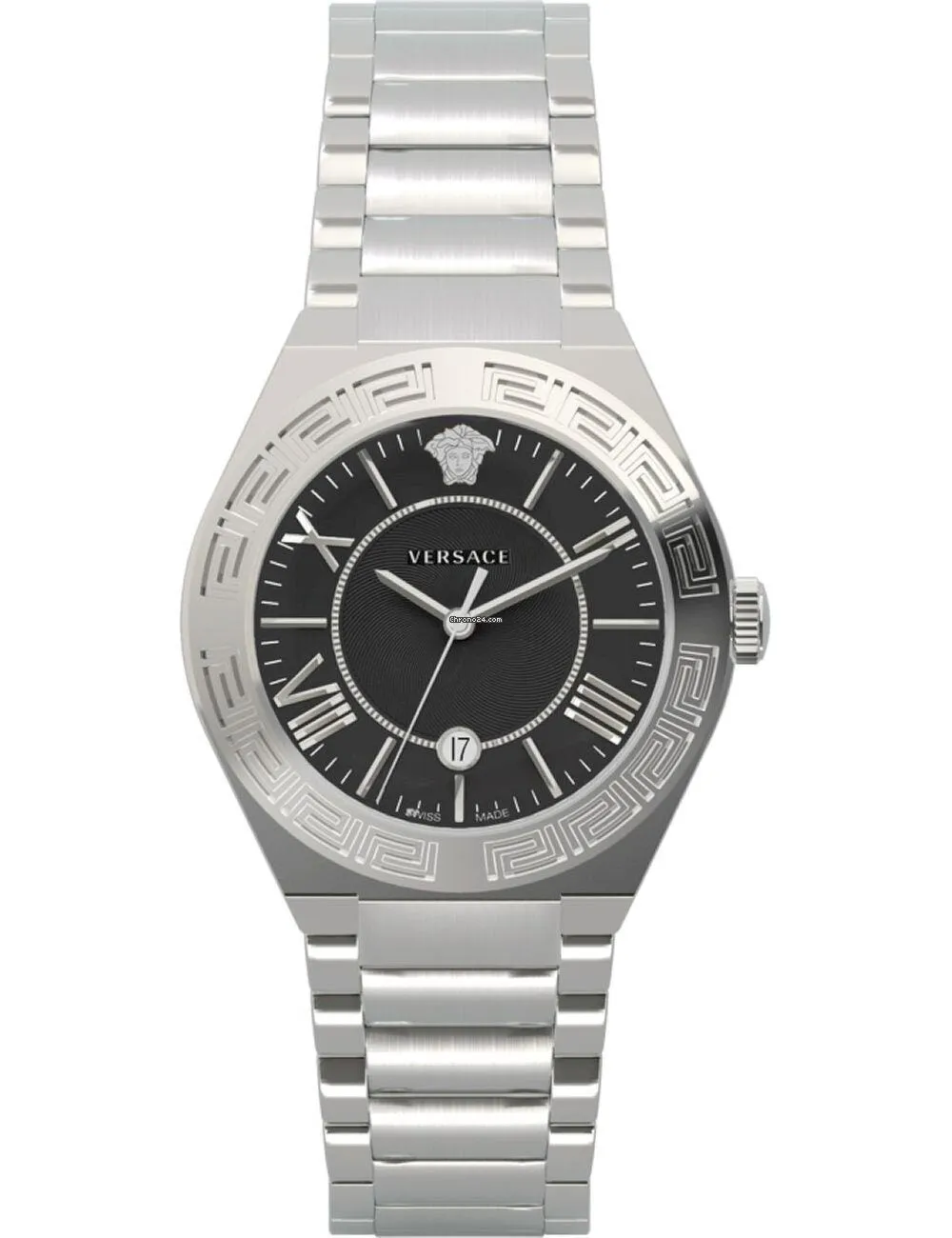 Versace Landmark Quartz Black Dial Ladies Watch VEAX00218