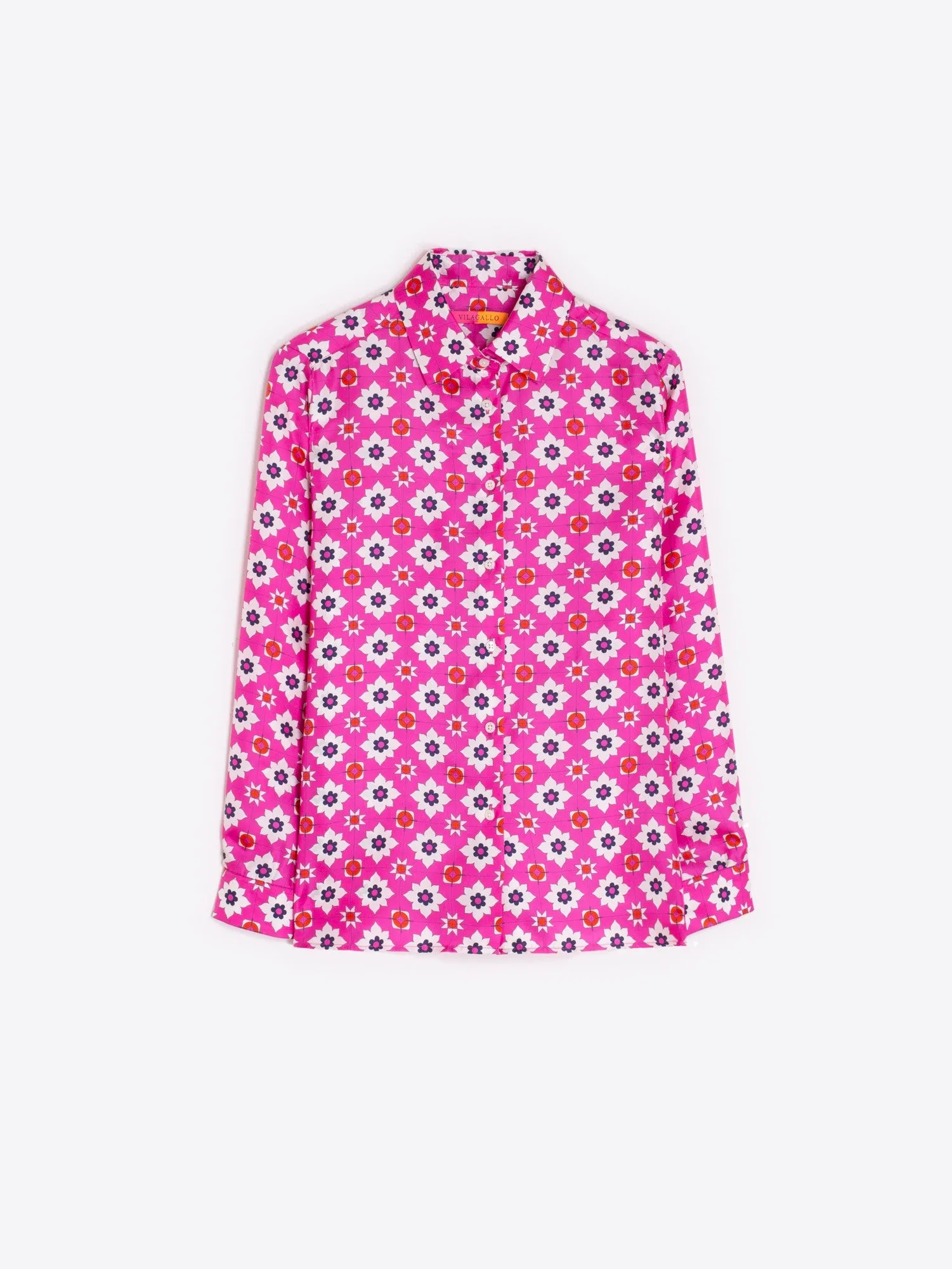 Vilagallo Geometric Flower Shirt