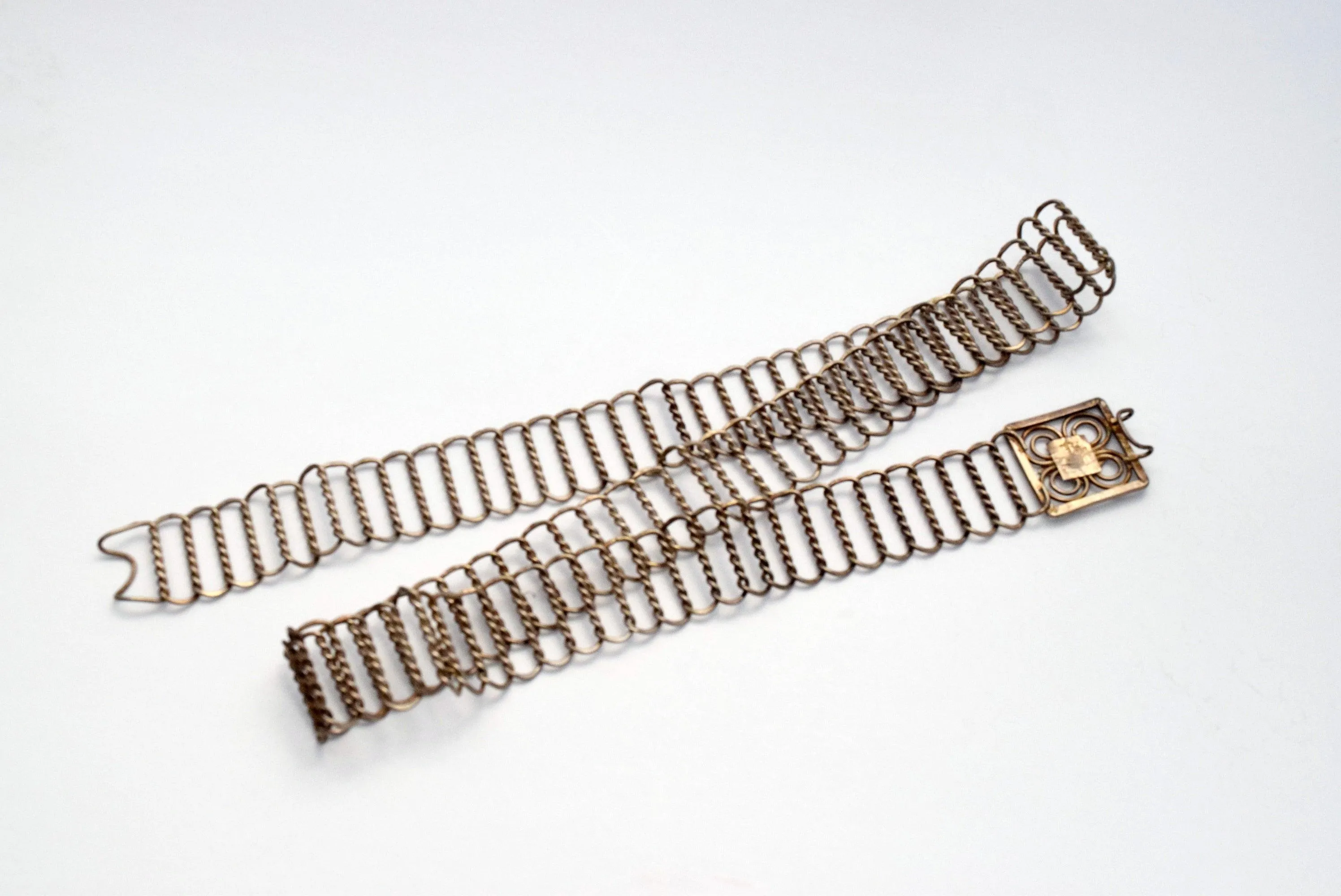 Vintage Silver Hallmarked Straits Chinese Belt