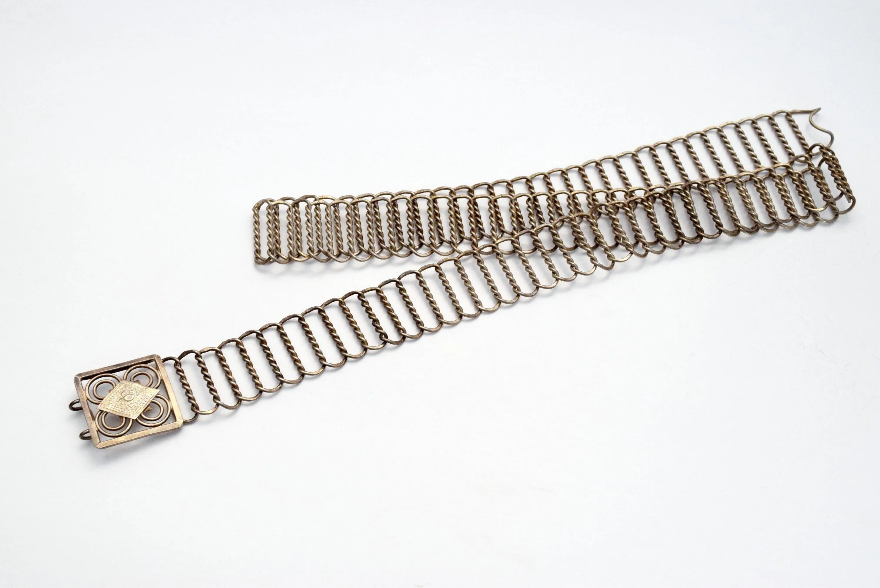 Vintage Silver Hallmarked Straits Chinese Belt