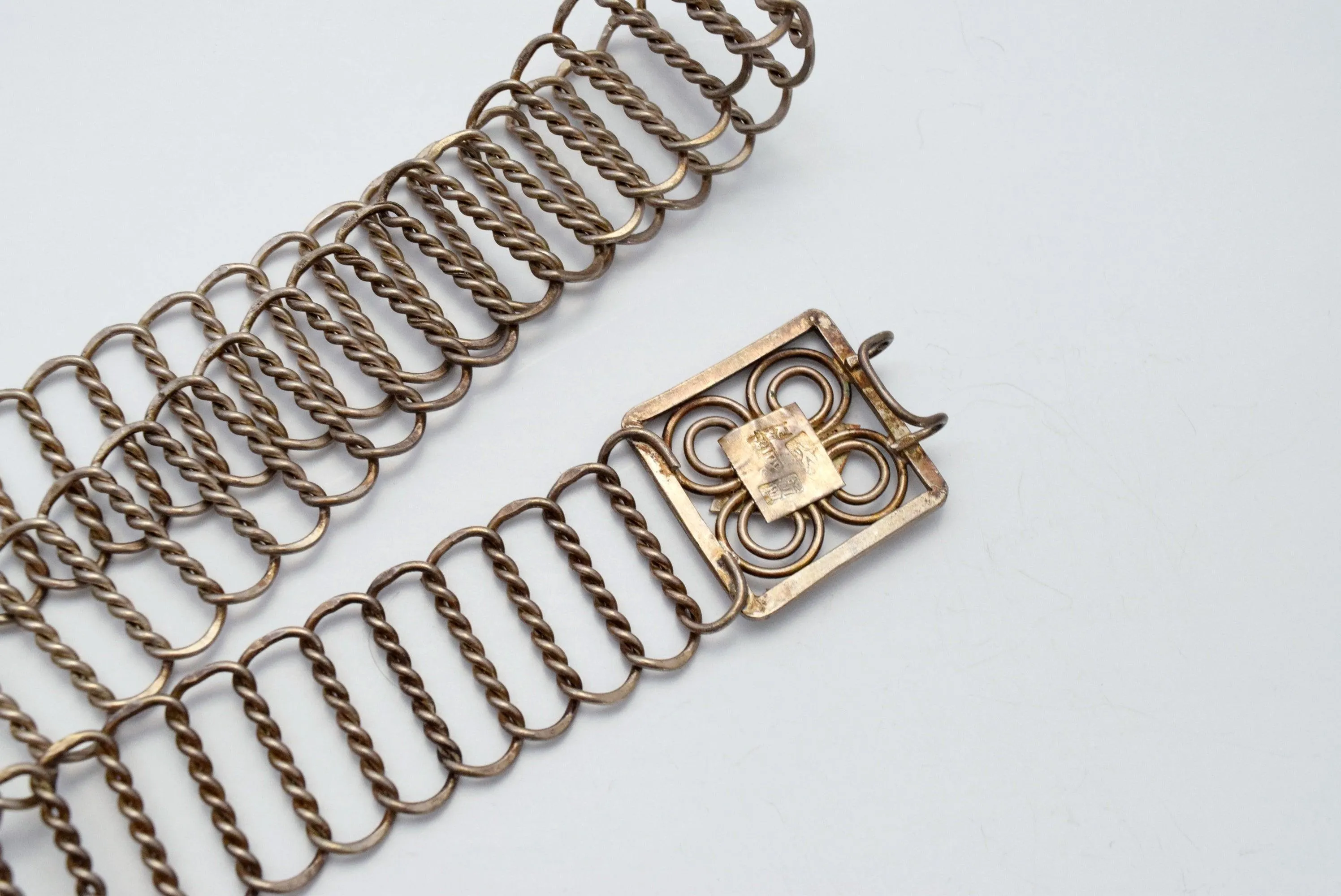 Vintage Silver Hallmarked Straits Chinese Belt