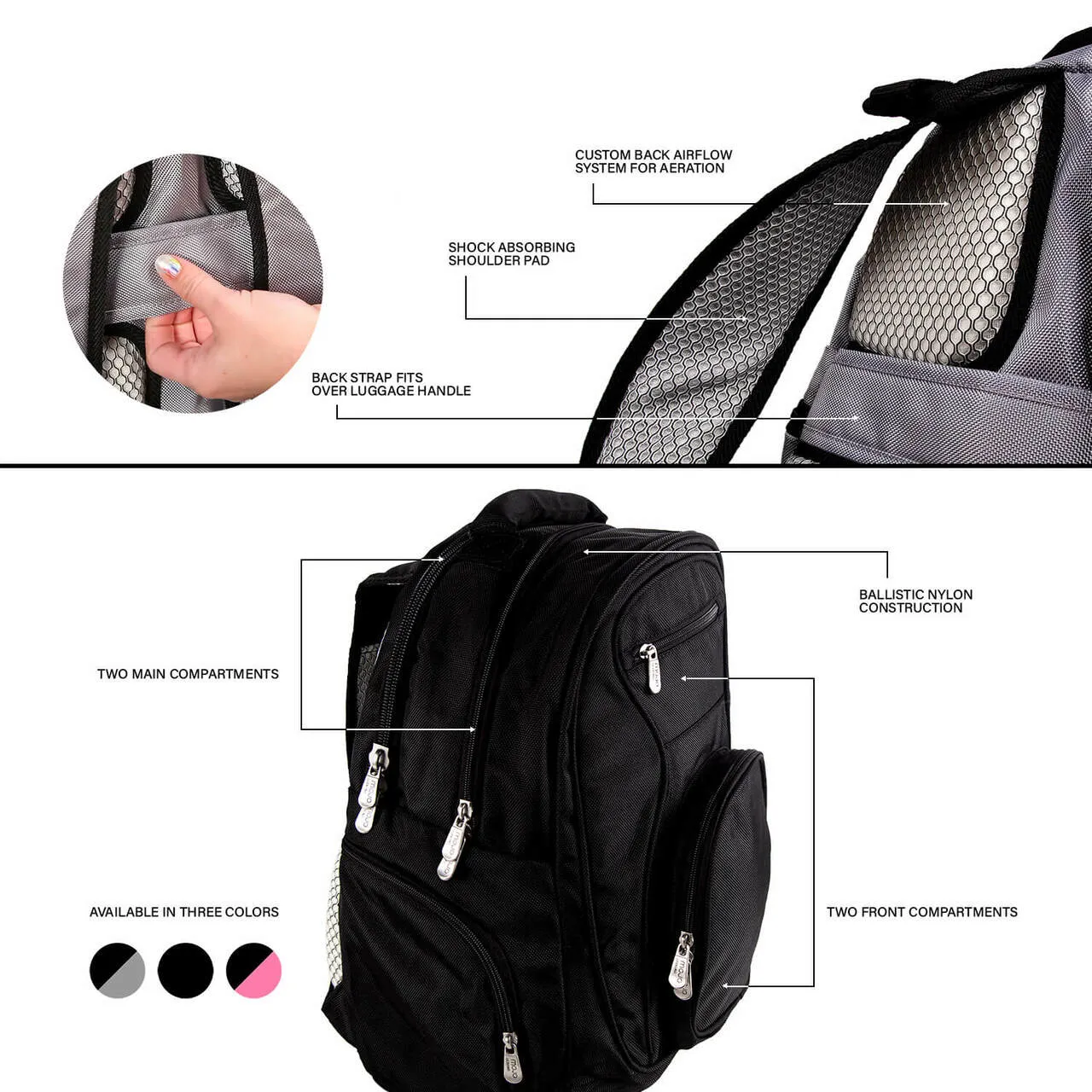 Washington Commanders Backpack | Washington Commanders Laptop Backpack- Gray