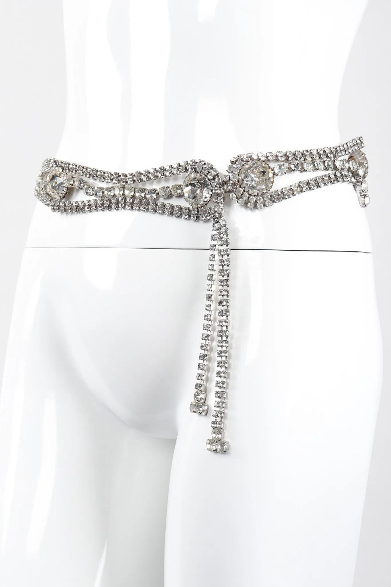 Wavy Rhinestone Belt