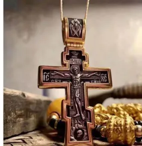 Wholesale Creative Alloy Cross Letter Engraved Necklace