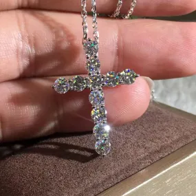 Wholesale Cross Platinum Plated Copper Necklaces